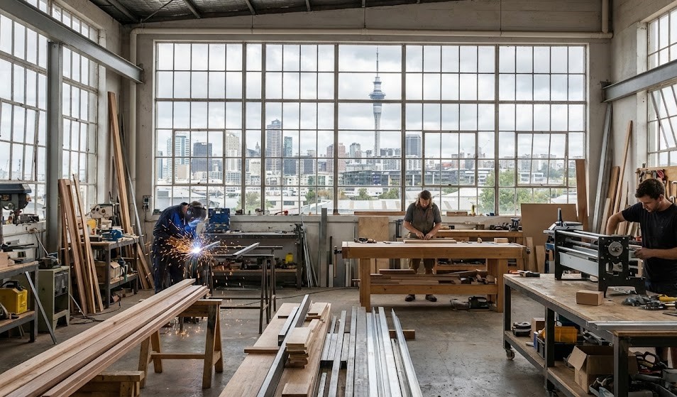 Vrizeloniz furniture restoration workshop in Auckland